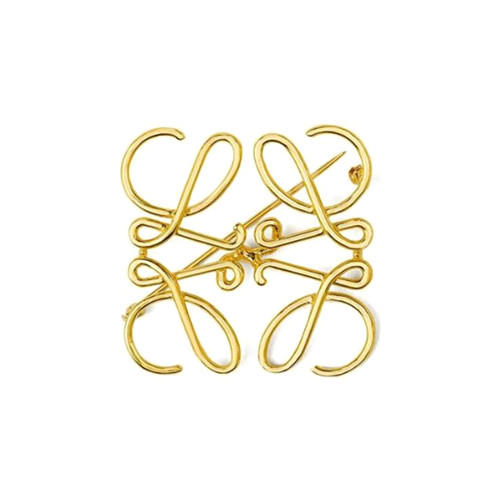 Abstraction pattern geometrical hollow out wire brooches fashion street snap jewels 